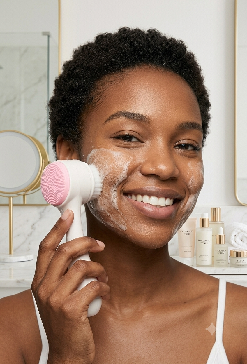 BROSSE DE VISAGE 2 EN 1
